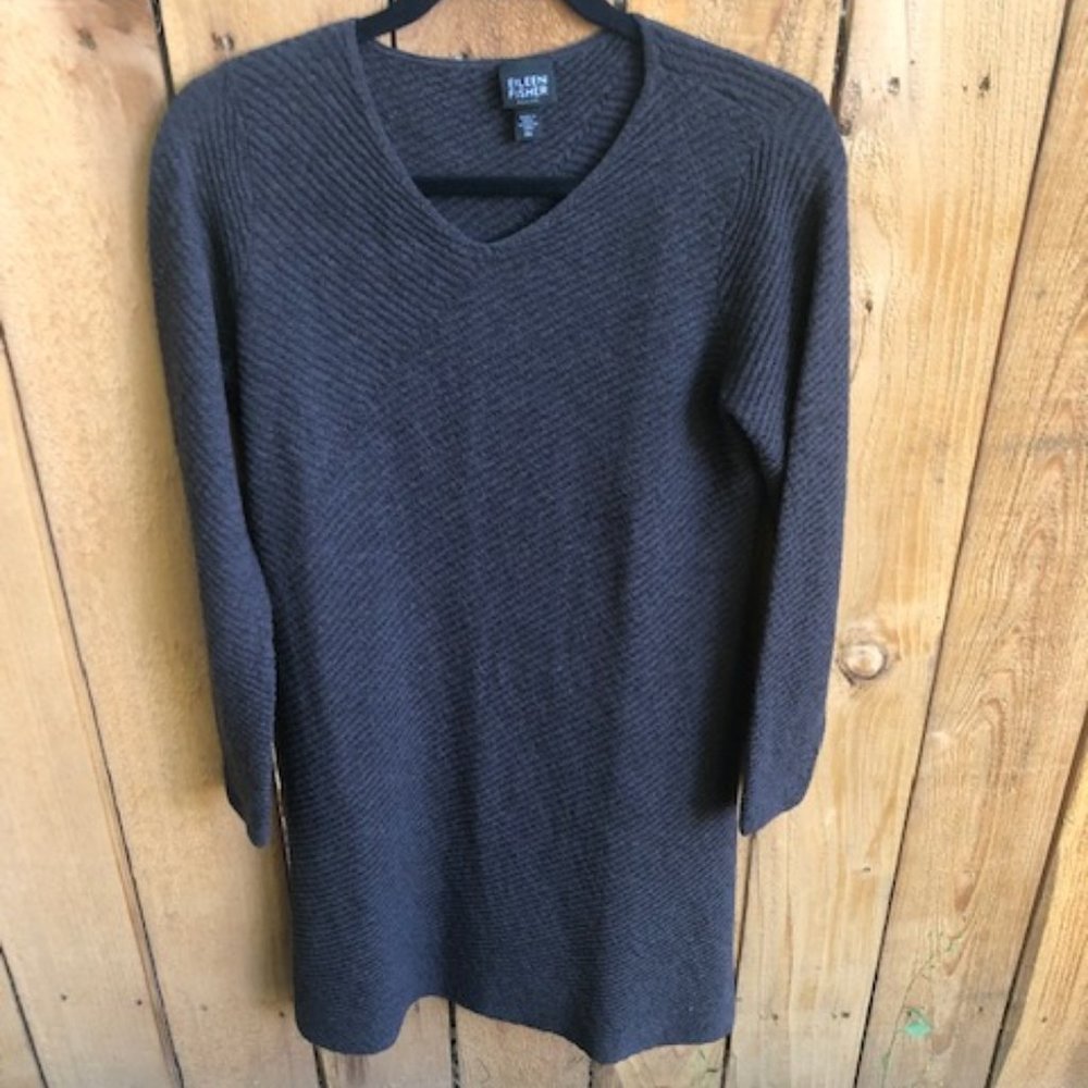 Eileen Fisher Ribbed Sweater Tunic